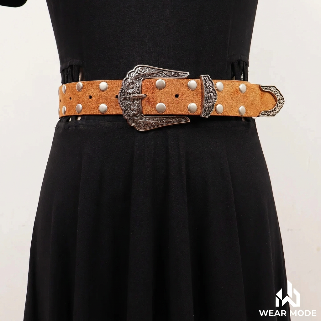 Modelo 3 ocre sobre vestido