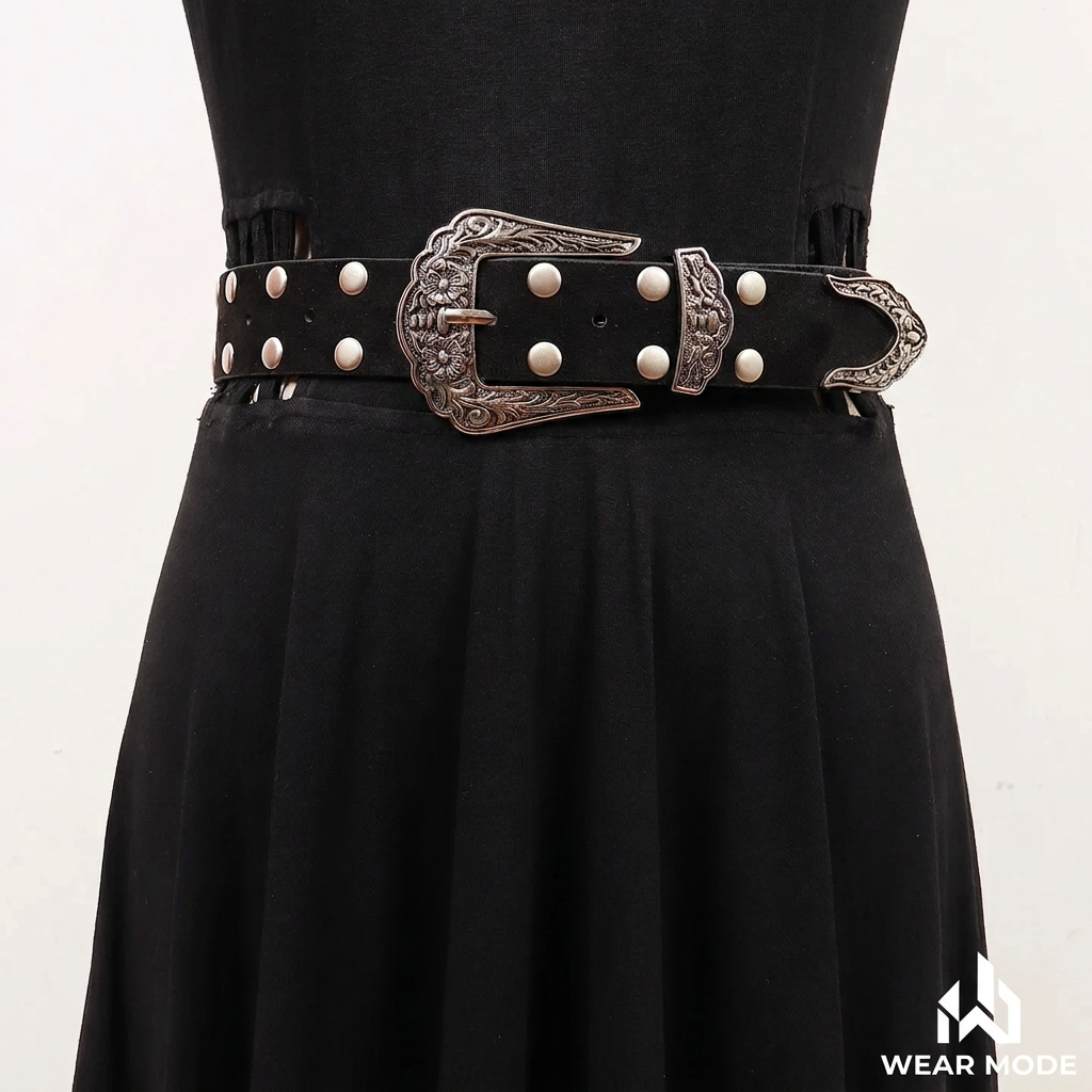 Modelo 1 negro sobre vestido